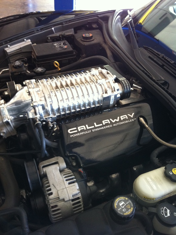 Superchaged Callaway Chevy Corvette engine