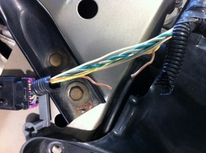 Wires damaged damages casuing problems.