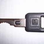 GM Passkey chip in the key. Used on older GM cars and trucks for the security system that causes your vehicle to not start.