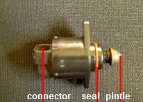 IAC motor. Idle control valve controls idle speed.